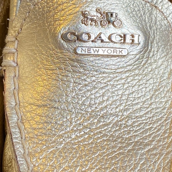 COACH Gold Mary Lock Up Loafers - Picture 2 of 10